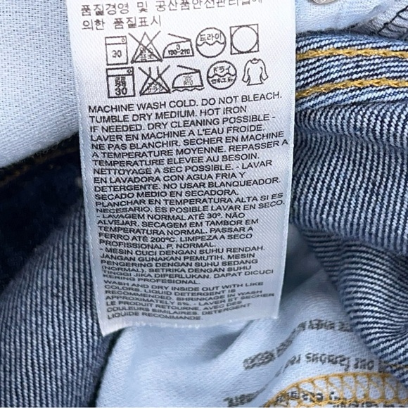 34x37 Levis 517 Dark Blue Denim Jeans Cotton Boot Cut Style - Picture 9 of 14